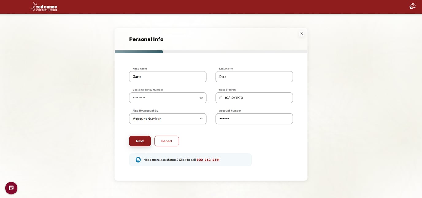 REGISTER FOR ONLINE BANKING visual data 2